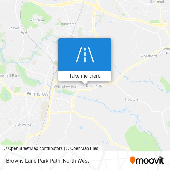 Browns Lane Park Path map