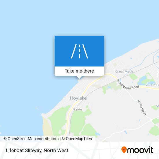 Lifeboat Slipway map
