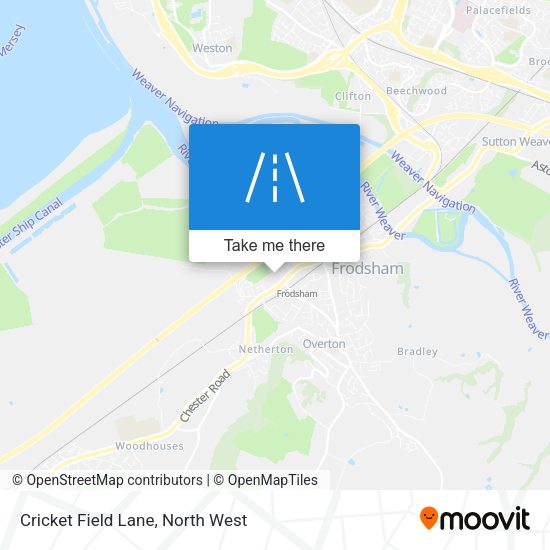 Cricket Field Lane map