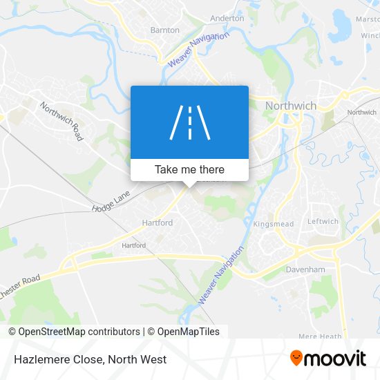 Hazlemere Close map