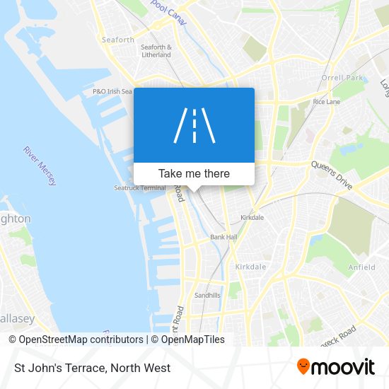 St John's Terrace map