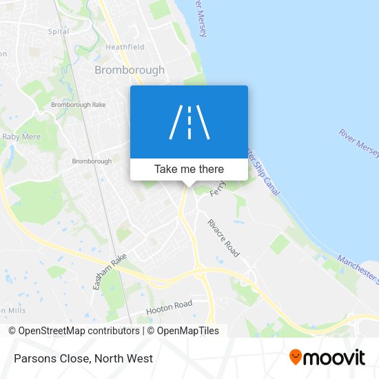 Parsons Close map