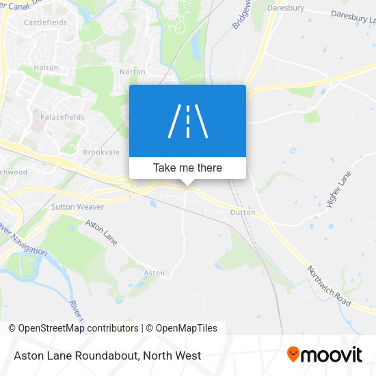 Aston Lane Roundabout map