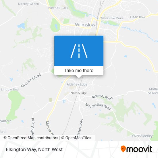 Elkington Way map