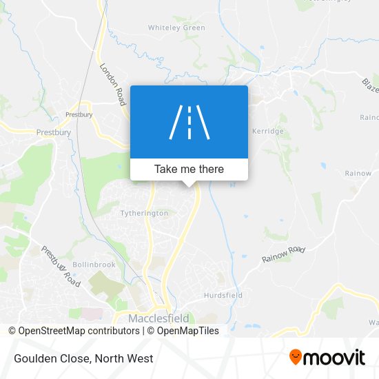 Goulden Close map