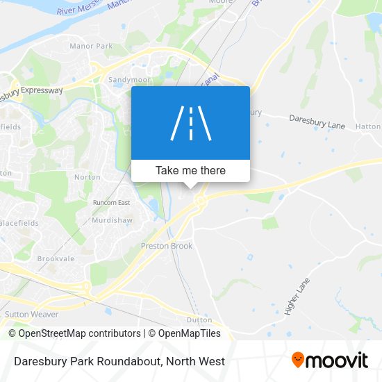 Daresbury Park Roundabout map