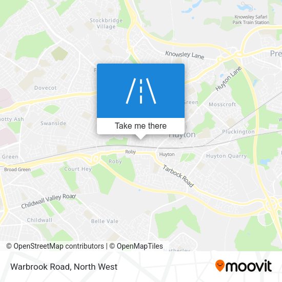 Warbrook Road map
