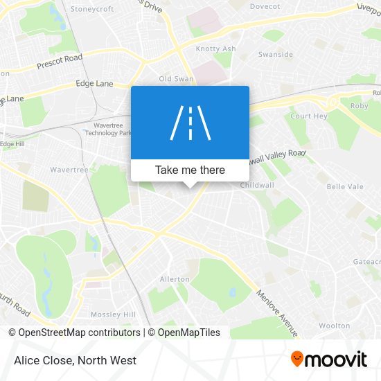 Alice Close map