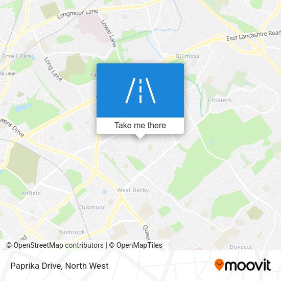 Paprika Drive map