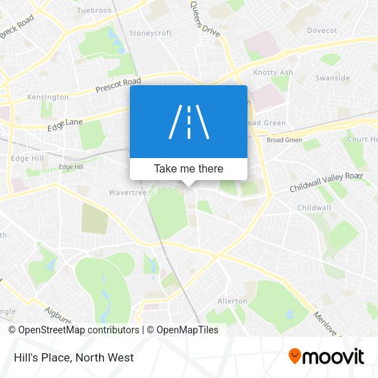 Hill's Place map