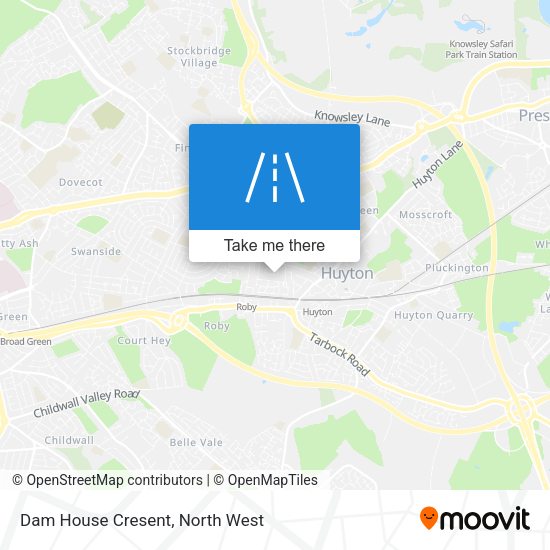 Dam House Cresent map