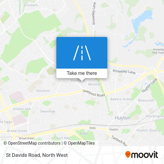 St Davids Road map