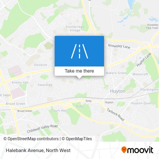 Halebank Avenue map