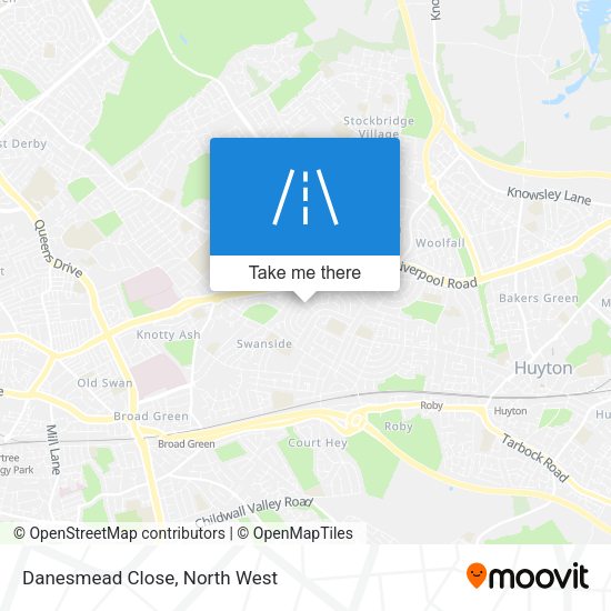 Danesmead Close map