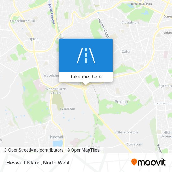 Heswall Island map