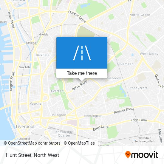 Hunt Street map