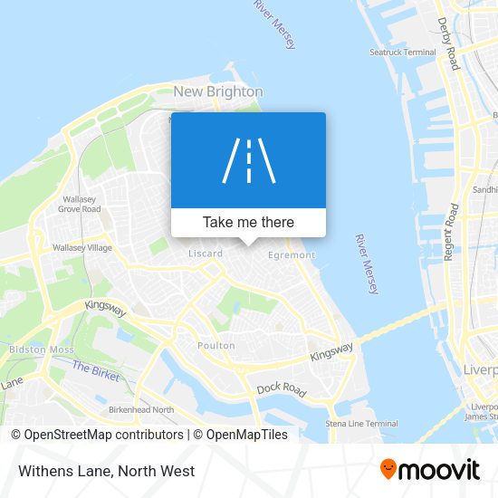 Withens Lane map