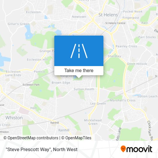 "Steve Prescott Way" map