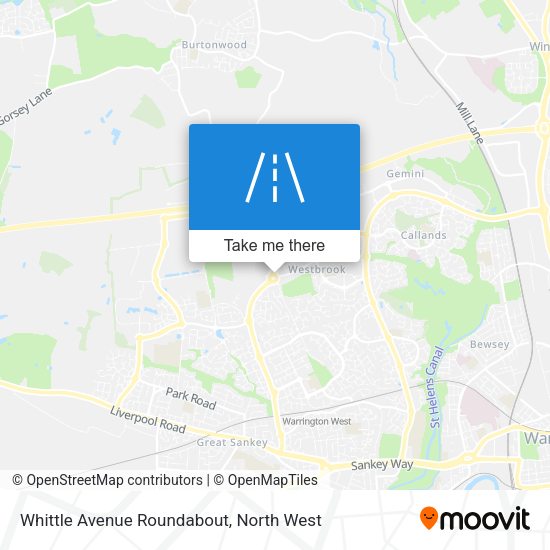 Whittle Avenue Roundabout map