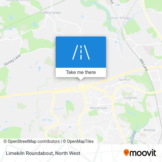 Limekiln Roundabout map