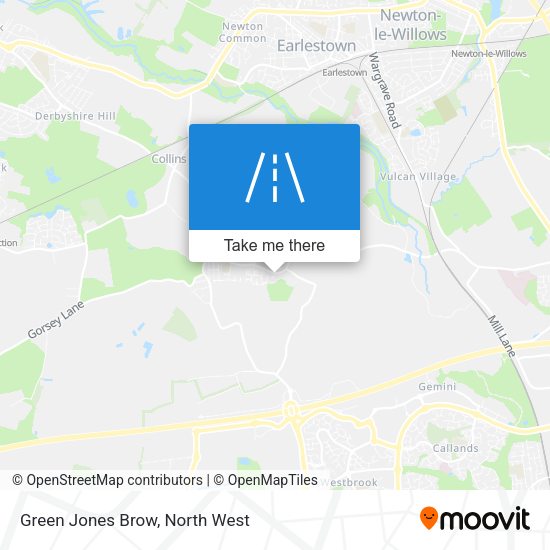 Green Jones Brow map