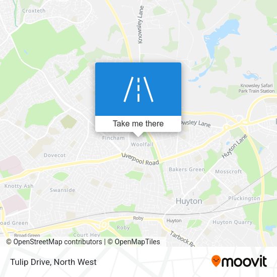 Tulip Drive map
