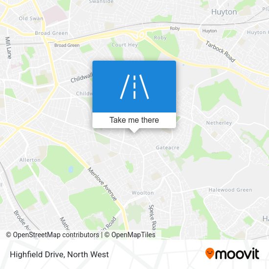 Highfield Drive map