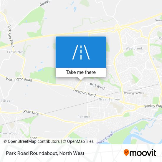 Park Road Roundabout map