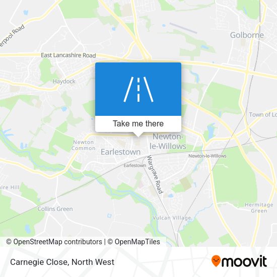 Carnegie Close map