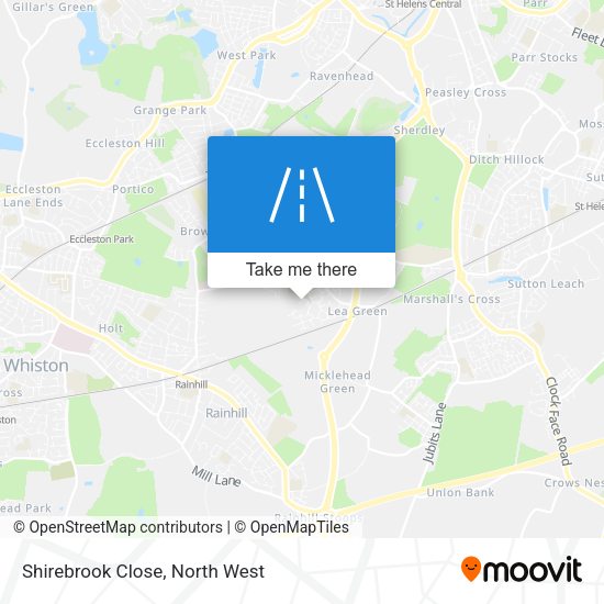 Shirebrook Close map