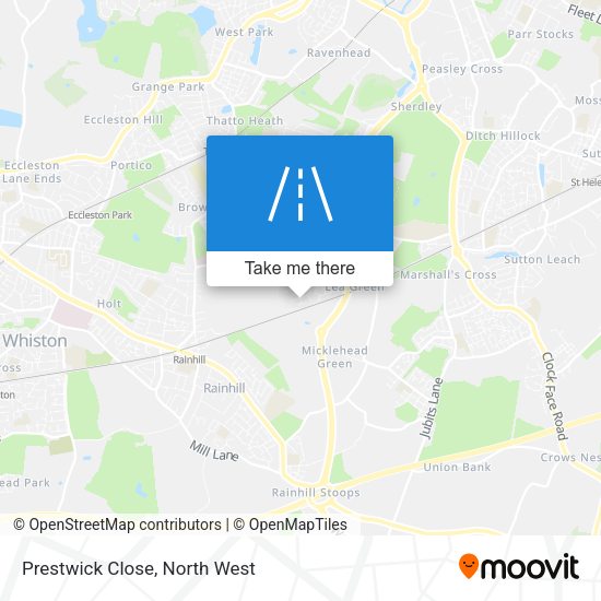 Prestwick Close map