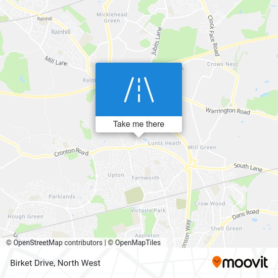 Birket Drive map