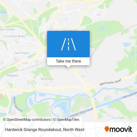 Hardwick Grange Roundabout map