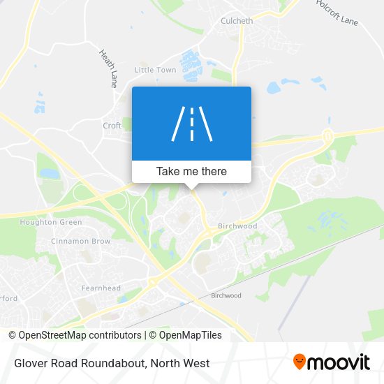 Glover Road Roundabout map