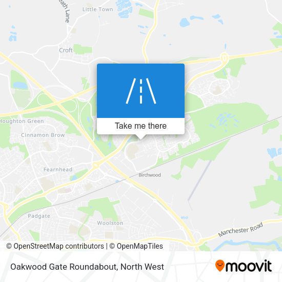 Oakwood Gate Roundabout map
