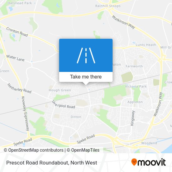 Prescot Road Roundabout map