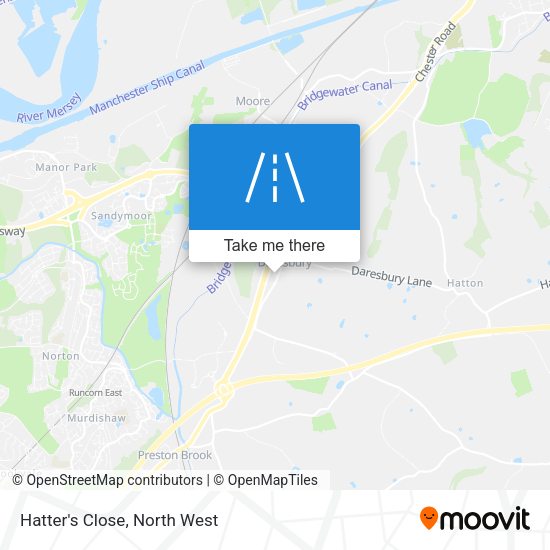 Hatter's Close map