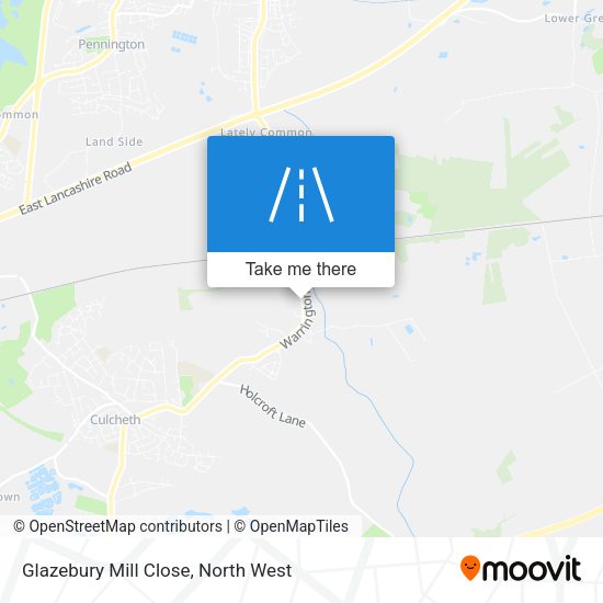 Glazebury Mill Close map