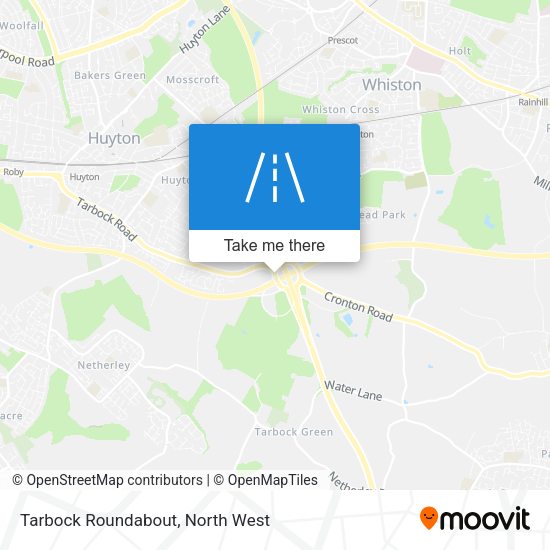 Tarbock Roundabout map