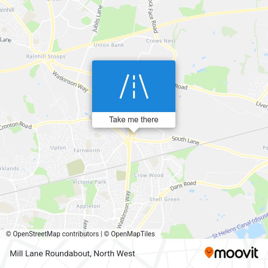 Mill Lane Roundabout map