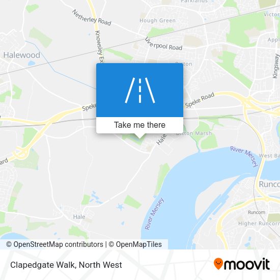 Clapedgate Walk map