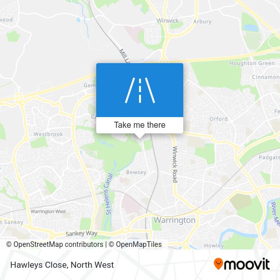 Hawleys Close map