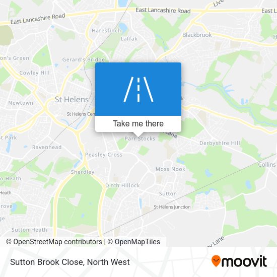 Sutton Brook Close map