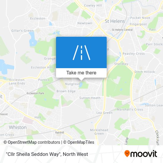 "Cllr Sheila Seddon Way" map