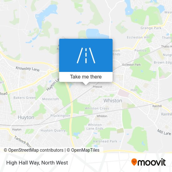 High Hall Way map