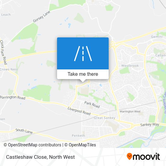 Castleshaw Close map