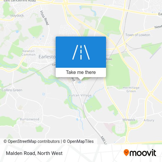 Malden Road map