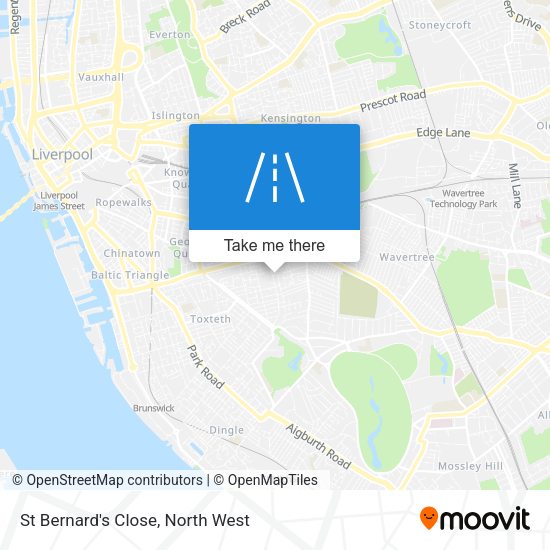 St Bernard's Close map