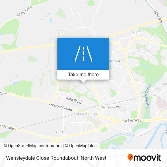 Wensleydale Close Roundabout map