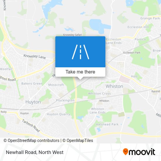 Newhall Road map